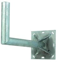 SAT8G - Satellite Wall Mount, Angled with 10" Square Base