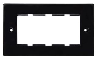 MW504B - 2-Gang 4 Modules Standard Frame Black