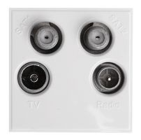 MW750 - TV, Radio & Twin Satellite Module White