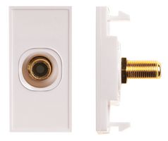 MW773BLK - White RCA to F-Type Connector Module, White