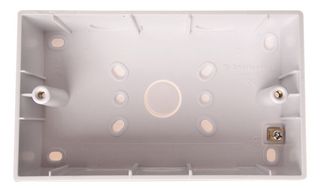 PATBED45 - 2-Gang Pattress Box 45mm with Earth Post