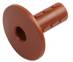 AC87-BR - Plastic Hole Tidy, Single for Coaxial Cable - Brown 10 Pack