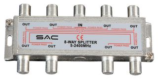 AE5358 - 8-Way Indoor Splitter with DC Pass