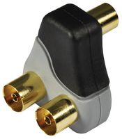 MXR0075M - Coaxial Y Splitter, 2 Way, Right Angled