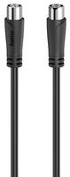 205053 - Coaxial Fly Lead, Plug to Socket, 3m, Black
