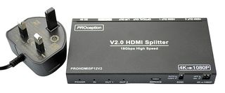 PROHDMISP12V2 - 2-Way HDMI Splitter V2.0, HDCP2.2, 4K@60Hz