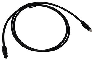 PROSPDIF010M - 4mm Gold Plated Polished Lens Optical TOSlink Cable, 1m
