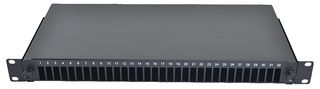 BFRAK-QD-32-1U - 19" Fibre Splice Rack Panel, 32 Outlets, Quadplex LC, 1U