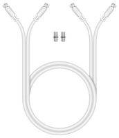 E402TB - Twin RG6 Satellite Extension Kit, White, 5m
