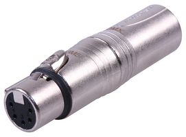 NA3M5F - XLR DMX Adaptor, 5 Pin Socket to 3 Pin Plug