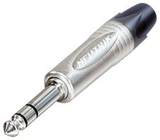 NP3X - Jack Plug, 6.35mm, Stereo, Straight, Nickel