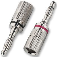 BP-104 - Banana Plugs with Nickel Plated Contacts 4mm Red/Black Pair