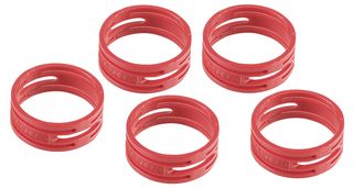 XXR-2 - Coding Rings, Red, 5 Pack