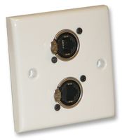F267ZK - AV Wallplate with 2x Ethercon NE8FDV Female Connectors