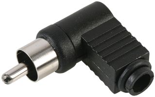 PSG01639 - Plug Audio Phono Right Angle Black, 10 Pack