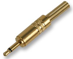 PSG02541 - 3.5mm Jack Plug, Mono, Gold, 2 Pack