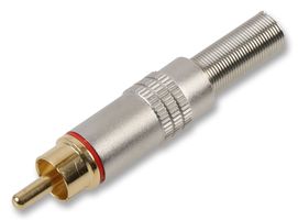 PSG02804 - Phono Plug, Chrome, Red ID