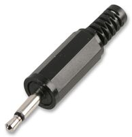 PSG08259 - 2.5mm Plug, Mono with Strain Relief, 5 Pack