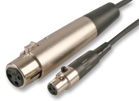 PSG02964 - 3 Pin XLR Female to Mini XLR Female Lead, 1.5m Black