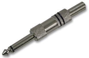 PSG03210 - 6.35mm Jack Plug, Mono, Black