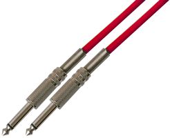 PLS00147 - 6.35mm (1/4") Mono Jack to Jack Guitar Lead, 5m Red