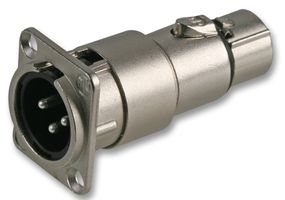 NA3MDF - XLR Feedthrough Adaptor, Plug to Socket