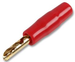 PSG03597 - 4mm Plug, Gold, Red