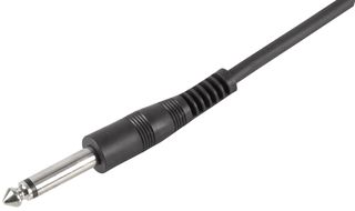 PLS00400 - 6.35mm (1/4") Mono Jack to Jack Guitar Lead, 6m Black