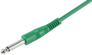 PLS00403 - 6.35mm (1/4") Mono Jack to Jack Guitar Lead, 6m Green