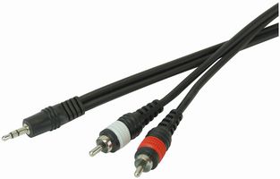 SYC3/MPS2CM - 3.5mm Stereo Jack Plug To 2x Phono (RCA) Plugs Lead 3m