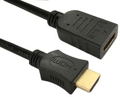 99HDHS-400 - High Speed 4K UHD HDMI Lead with Ethernet, Male to Female, 0.5m Black