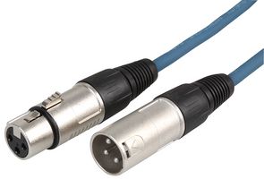 SMC6CBL - 3 Pin XLR Male to Female Microphone Lead 6m Blue