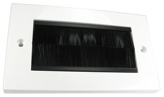 UT-734BK - 2 Gang Black Brush Plate