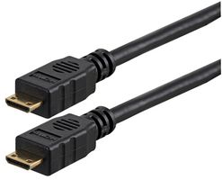 PSG91328 - High Speed 4K UHD HDMI Lead with Ethernet, Mini C Male to Mini C Male, 1m Black