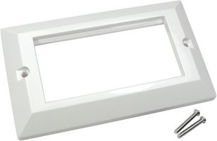 AV-MODDLF - 2-Gang Euro Mod Frame White