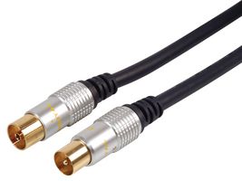 PSG08487 - HQ Fly Lead Coaxial Male to Female, 10m Blue