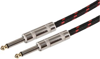BGL-3-RDBK - 6.35mm (1/4") Male to Male Guitar Lead, 3m Black/Red