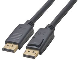 DPPPL-4 - Locking DisplayPort Male to Male Lead, 4m Black