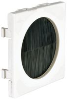 122.517UK - 50 x 50mm Double Brush Plate Module, White