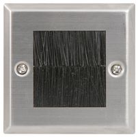 123.270UK - 1 Gang Steel Black Brush Plate
