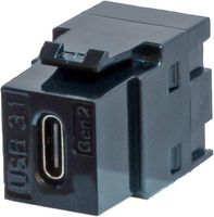 KCUCCBK - USB-C Female to Female Keystone Coupler, Black