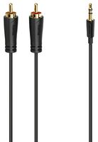205261 - Gold Plated Stereo 3.5mm Jack to 2x RCA Audio Lead, 3m