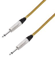 K5IPP0450VINTAGE - Neutrik 6.35mm (1/4") Vintage Instrument Lead Male to Male, 4.5m Tweed