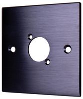F267YA - 1 Gang D-series Aluminium Wallplate, Black