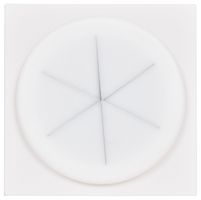 122.518UK - Silicone Grommet Aperture Wallplate Module, 50x25mm