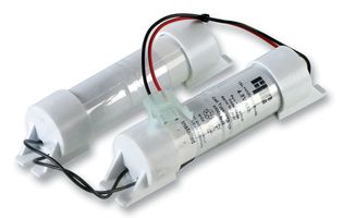 14-004E - 2.4V 4Ah Ni-Cd Emergency Lighting 2x2 D Battery Pack, Single End Caps