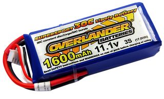 2565 - Supersport Pro 1600mAh 3S 11.1v 35C LiPo Battery