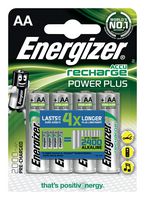 638622 - ACCU Recharge Power Plus NiMH Rechargeable AA Batteries 2000mAh 4 Pack