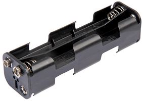 MP000319 - 8x AA Battery Holder Coil Spring Contact, Long Snap Fit