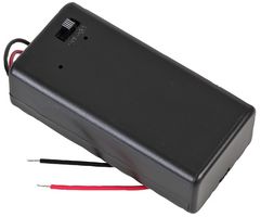 MP000378 - Enclosed 1x PP3 Battery Holder with Wire Leads & On/Off Switch